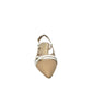 Slingback in nappa beige/bianca -E1690