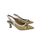 Slingback in raffia accessorio beige -E0606K