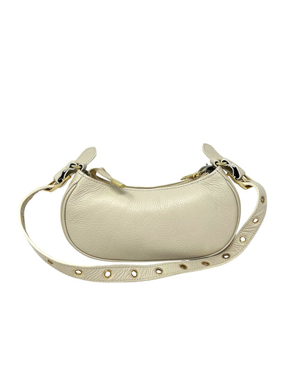 Borsa a tracolla mezzaluna beige - 112518B
