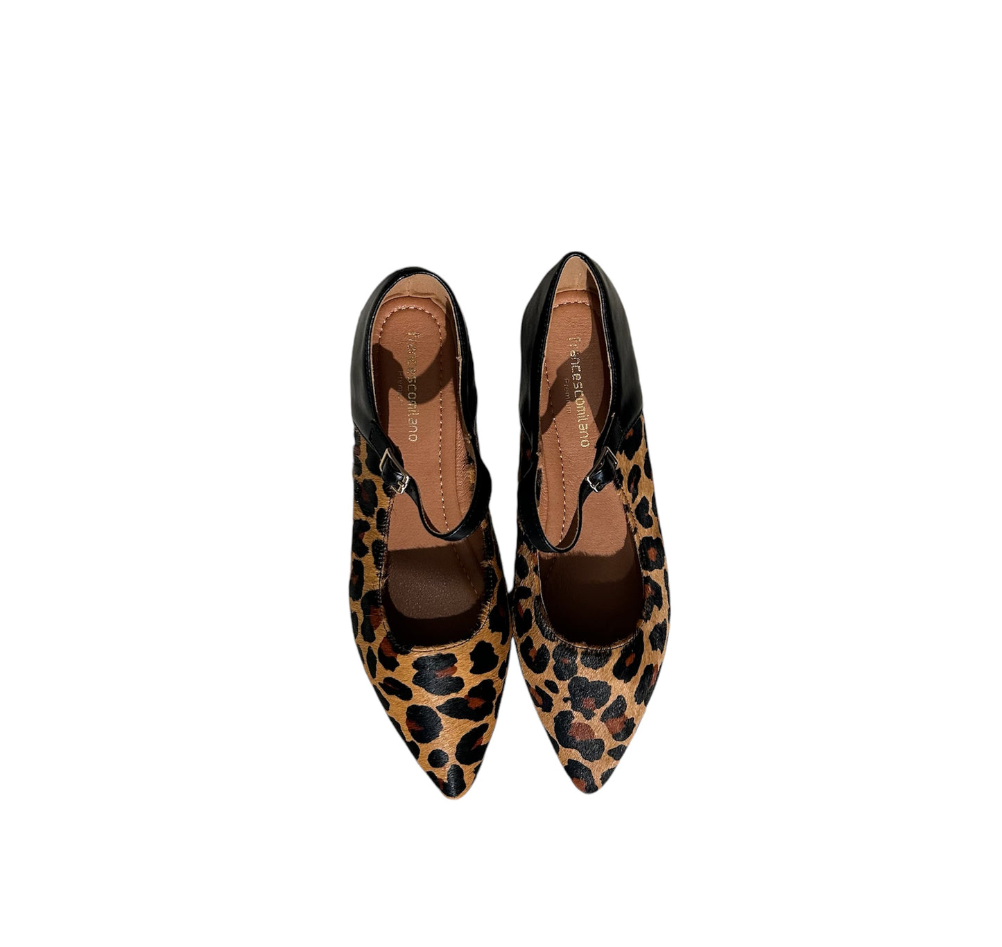 Mocassino basso con cinturino leopardato -A0326LE