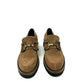 Mocassino camoscio marrone morsetto oro -RZ40AL