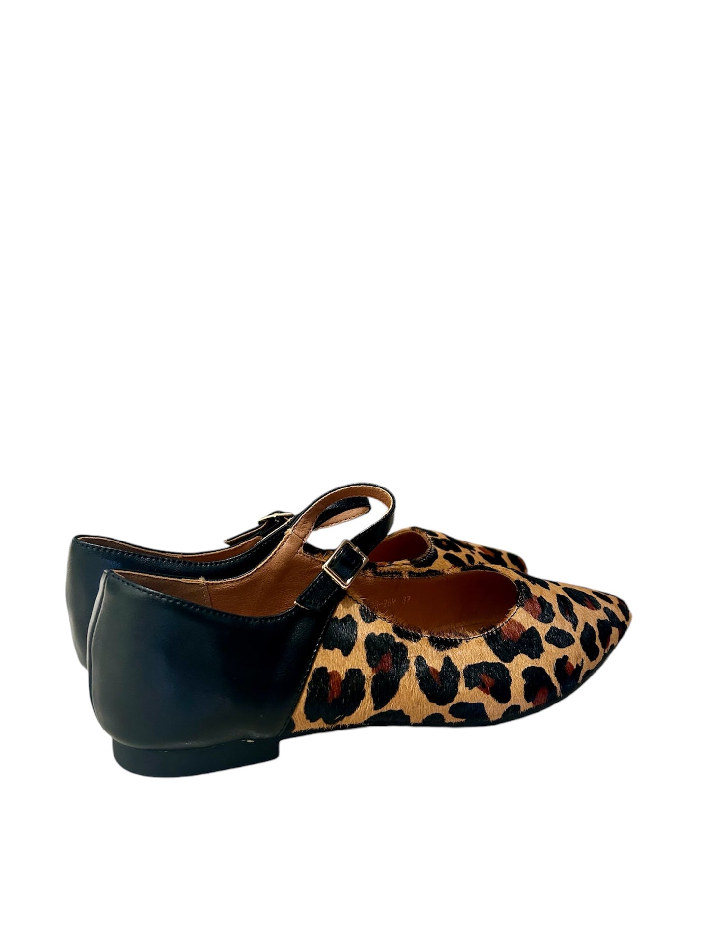 Mocassino basso con cinturino leopardato -A0326LE