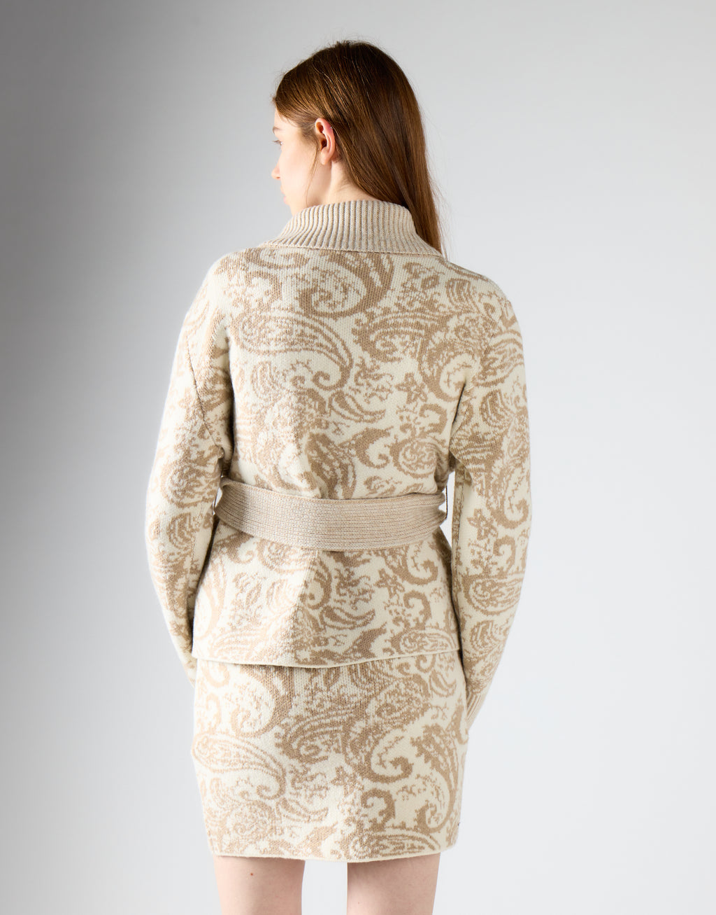 Cardigan ricamato crema V_GLA5865
