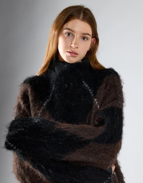 Maglione collo alto con rombi Glamorous V_GLA5966