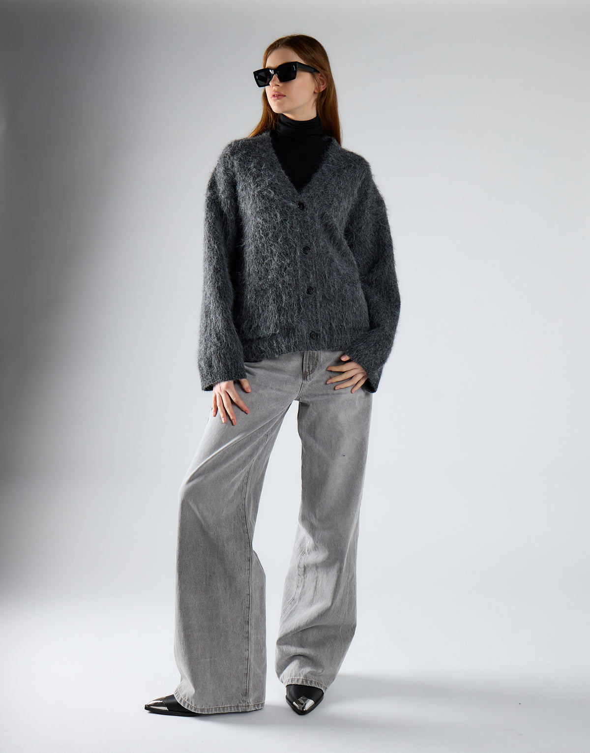 Cardigan carbon grey Glamorous V_GLA5972