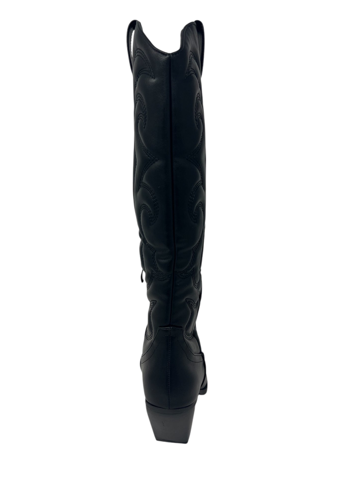 Texano nero con ricamo -28581NE