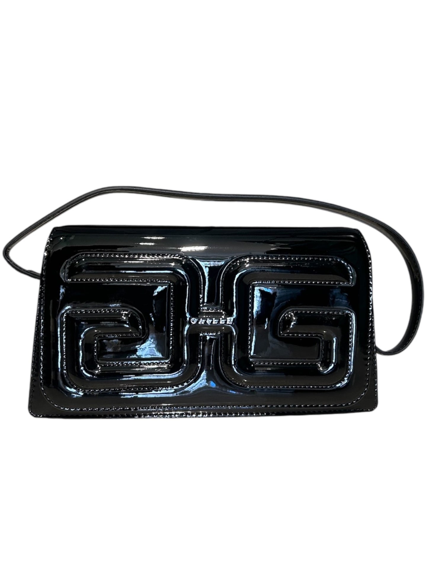 Borsa doppia G vernice nera Gaelle Paris -CW02053