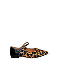 Mocassino basso con cinturino leopardato -A0326LE