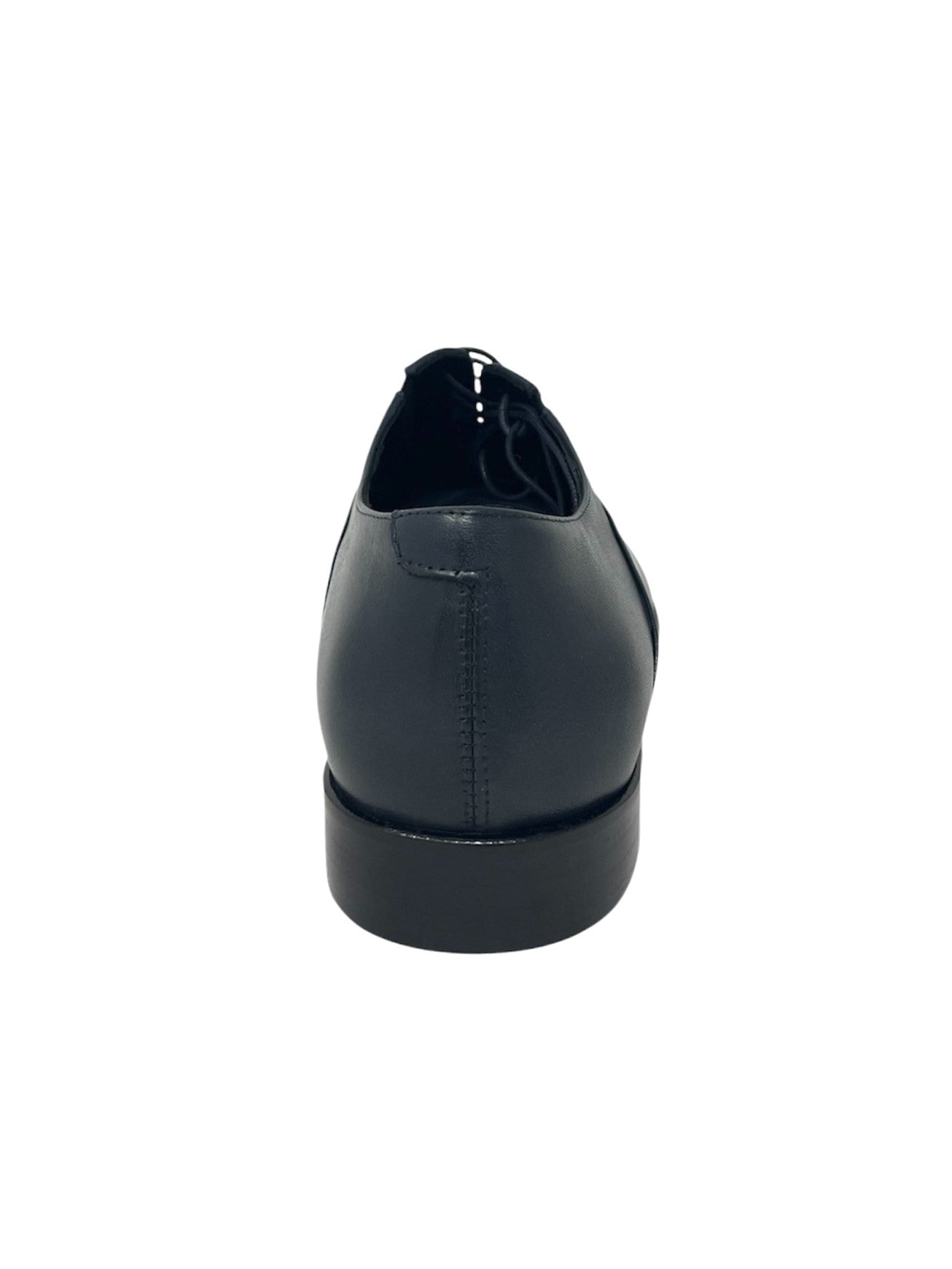 Derby uomo in pelle blu -U0885Z