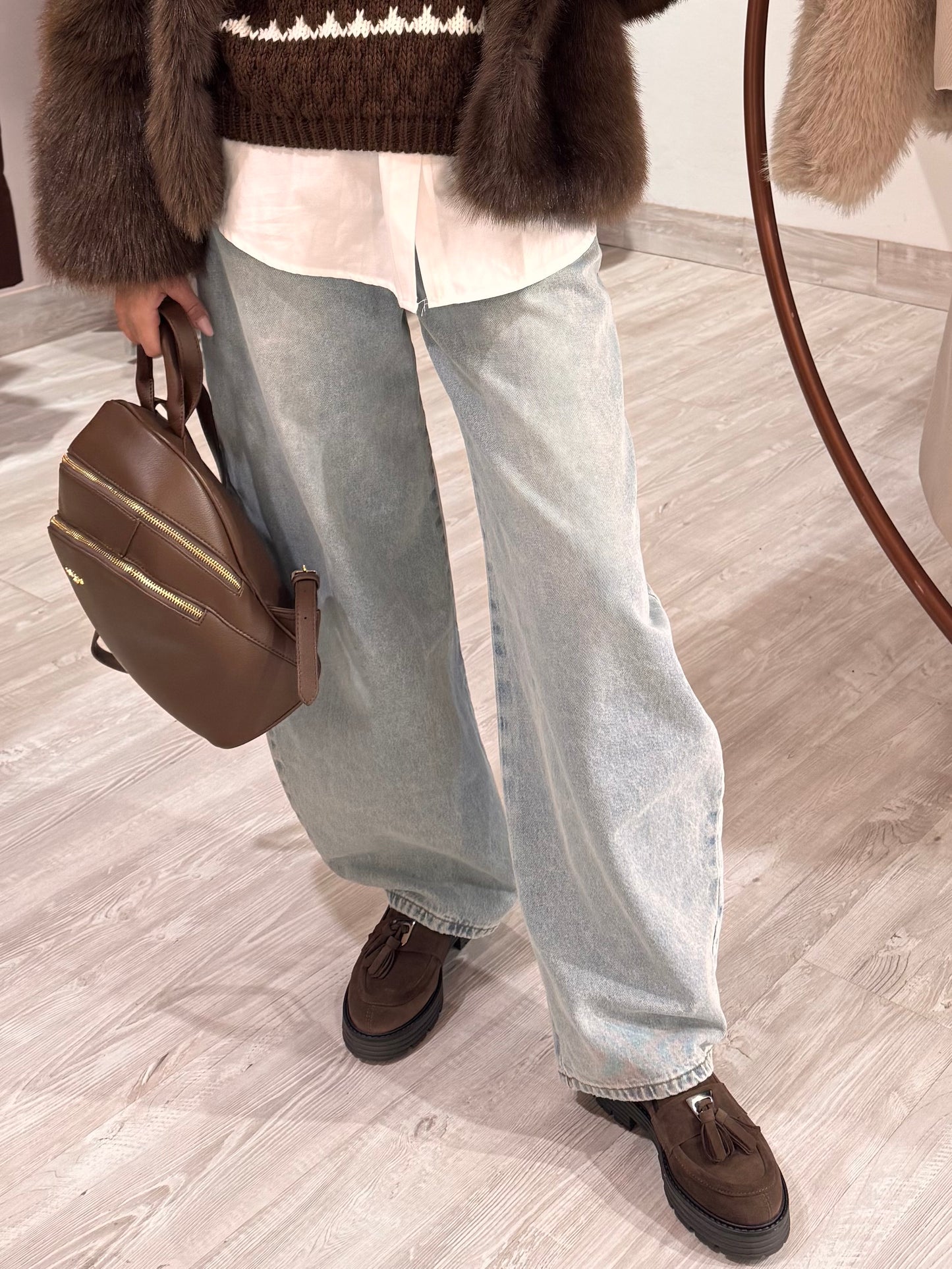 Jeans Balloon denim chiaro