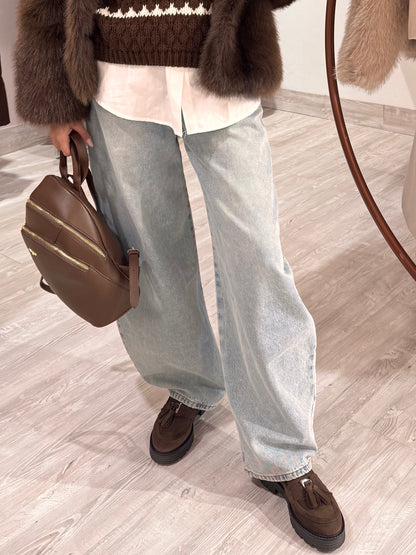 Jeans Balloon denim chiaro