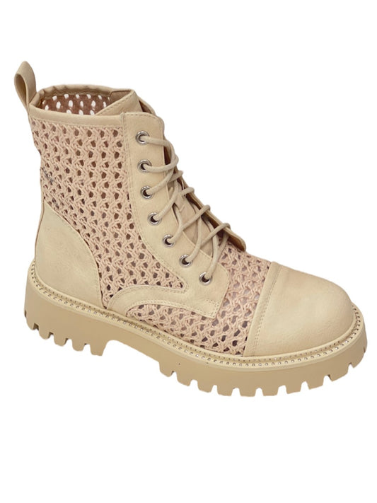 Anfibio estivo beige raffia - A9653BE
