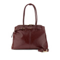 Borsa con manici rigidi e borchie Cafènoir