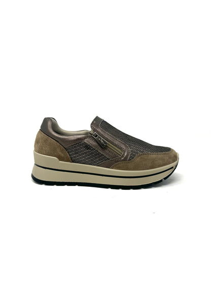Sneaker Igi&Co donna scamosciata fango -6673744