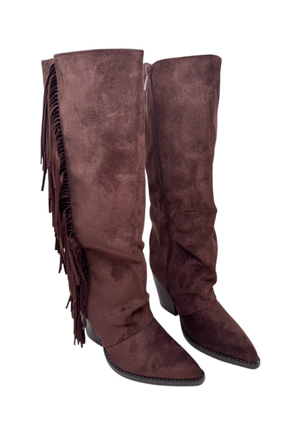 Texano alto t. moro con frange - 1222M