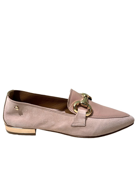 Mocassino in nappa morsetto oro- 90123FN