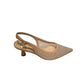 Slingback rete con strass oro -GD196B