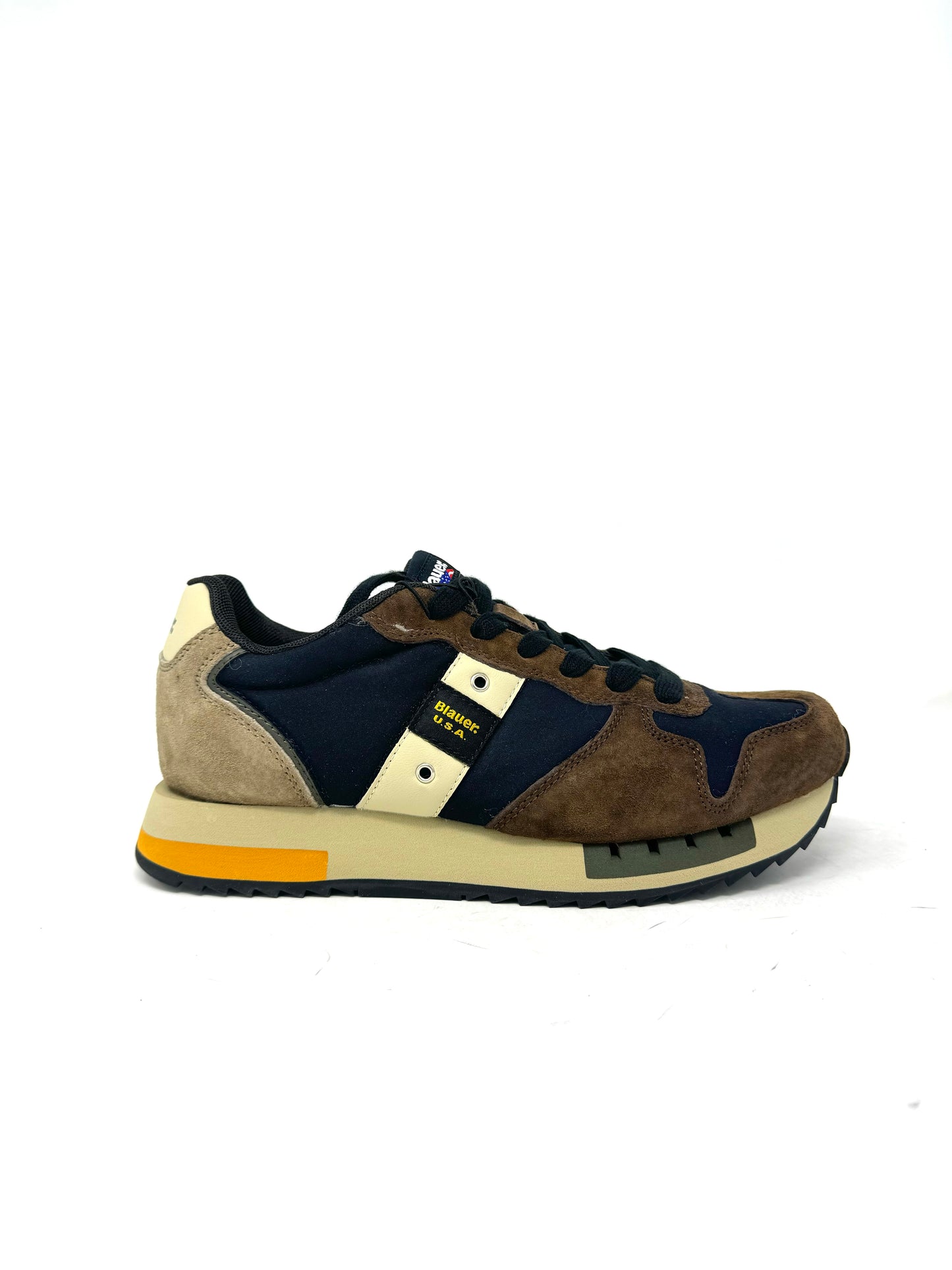 Sneakers Blauer uomo Queen Orange/Brown