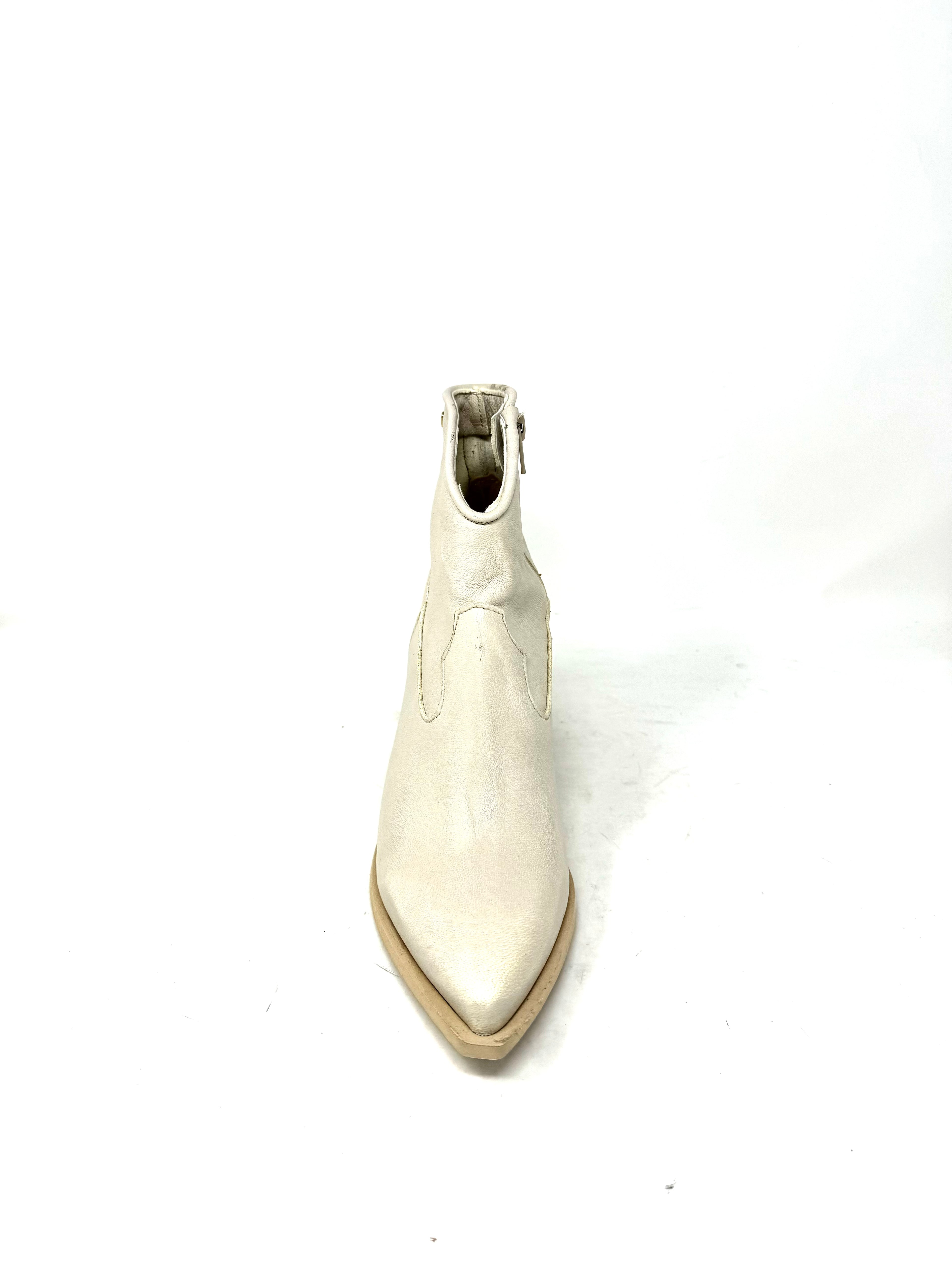 Texano basso vitello vintage beige -LOC110B