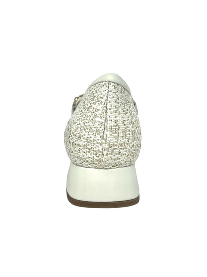 Mocassino con cinturino lounge beige -V105