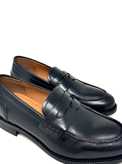 Mocassino abrasivato nero Melluso -K36048