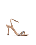 Sandalo con tacco strass nude -2295AS