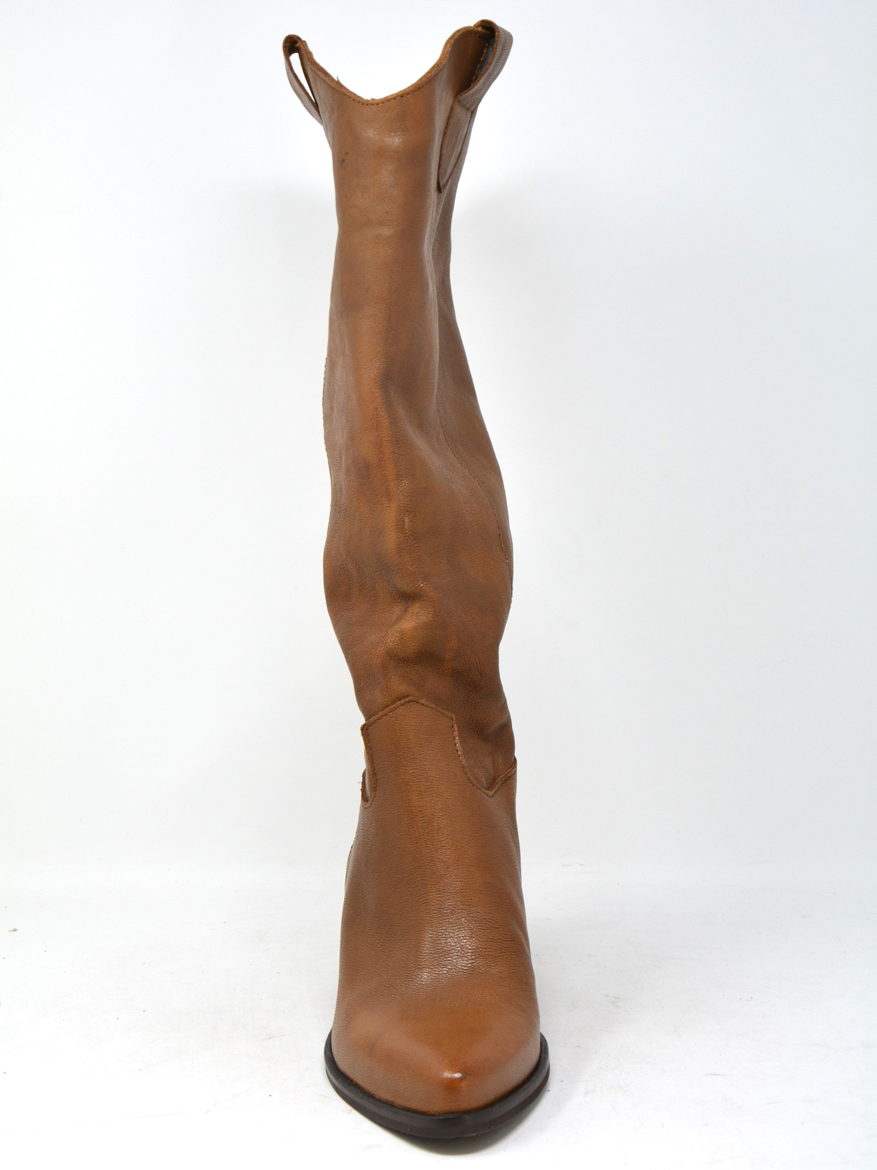 Texano in pelle marrone - 600CU