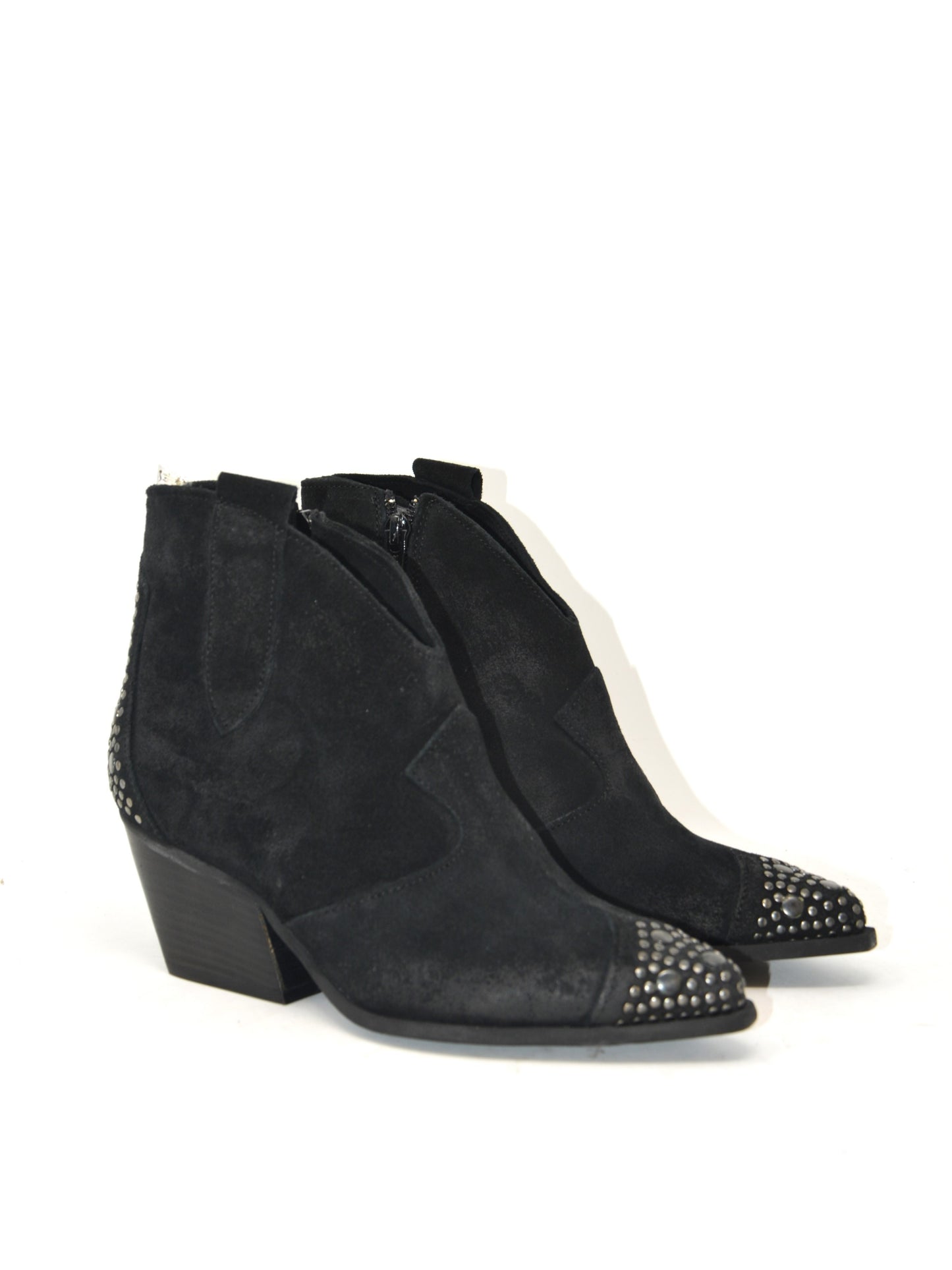 Texano nero con borchie -ALEJ