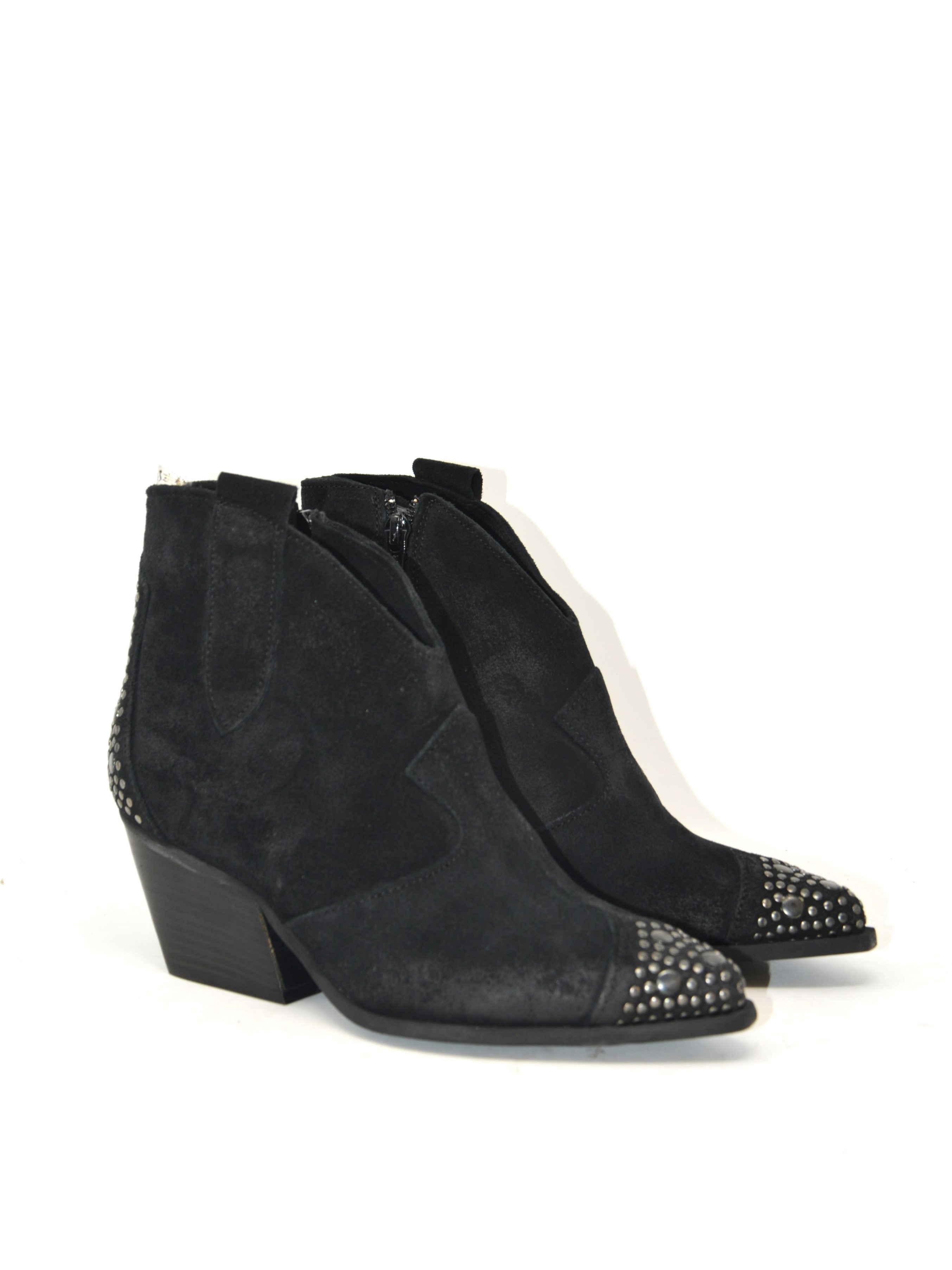 Texano nero con borchie -ALEJ