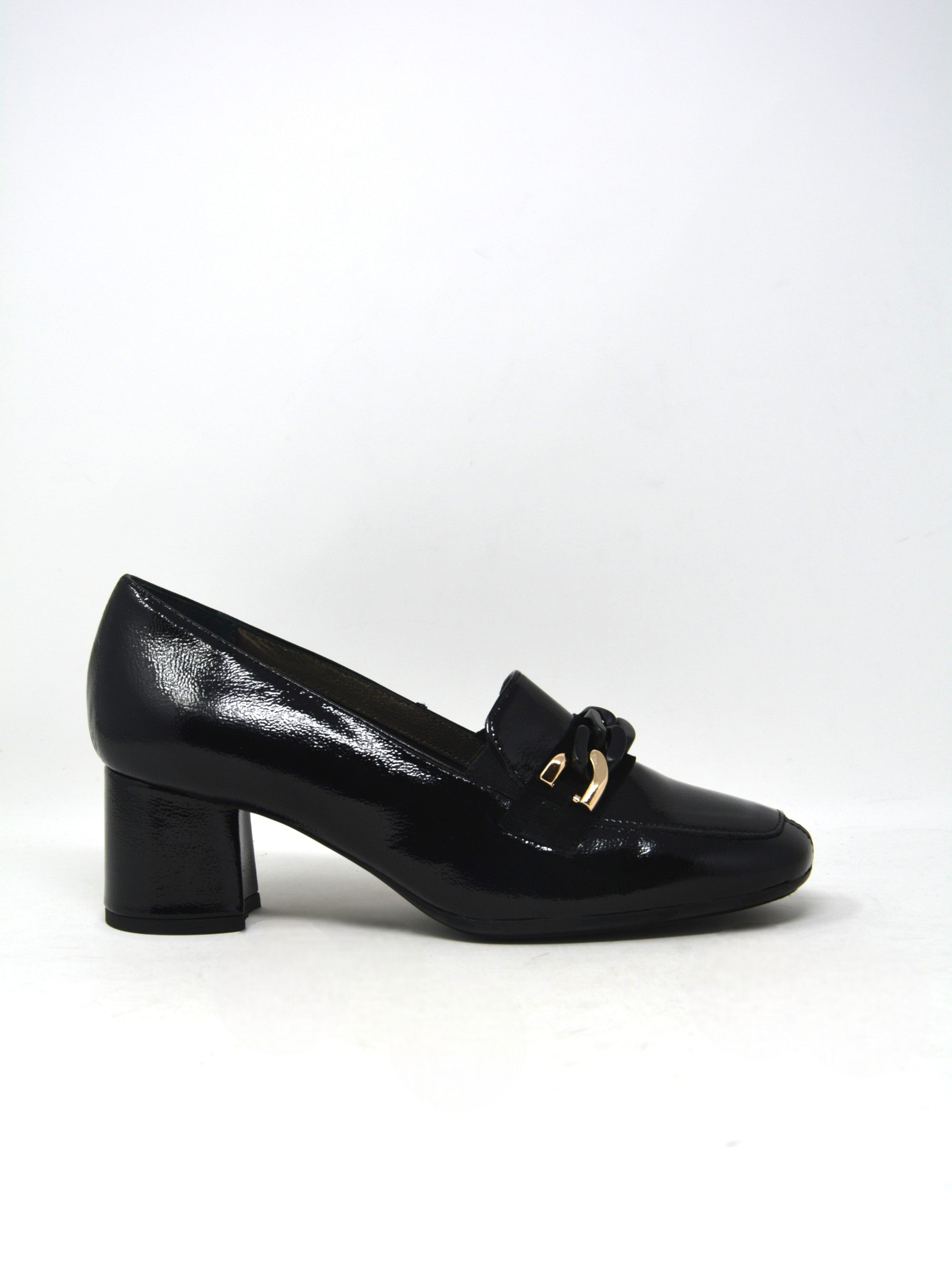 Scarpa naplak nero con tacco -I4CRN