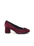 Decollete camoscio vino -I4CRV