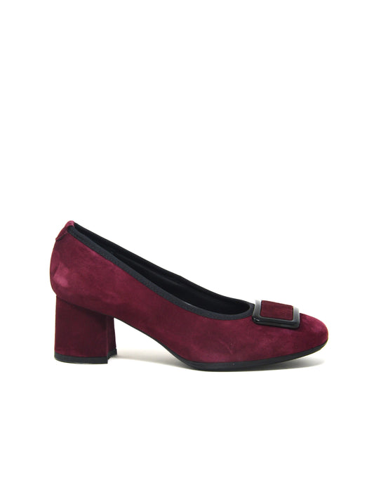 Decollete camoscio vino -I4CRV
