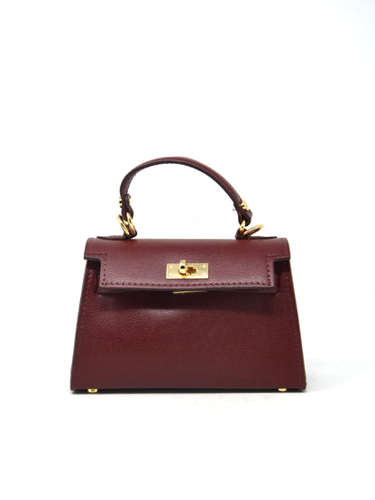 Mini bag in pelle con tracolla -5816