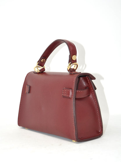 Mini bag in pelle con tracolla -5816