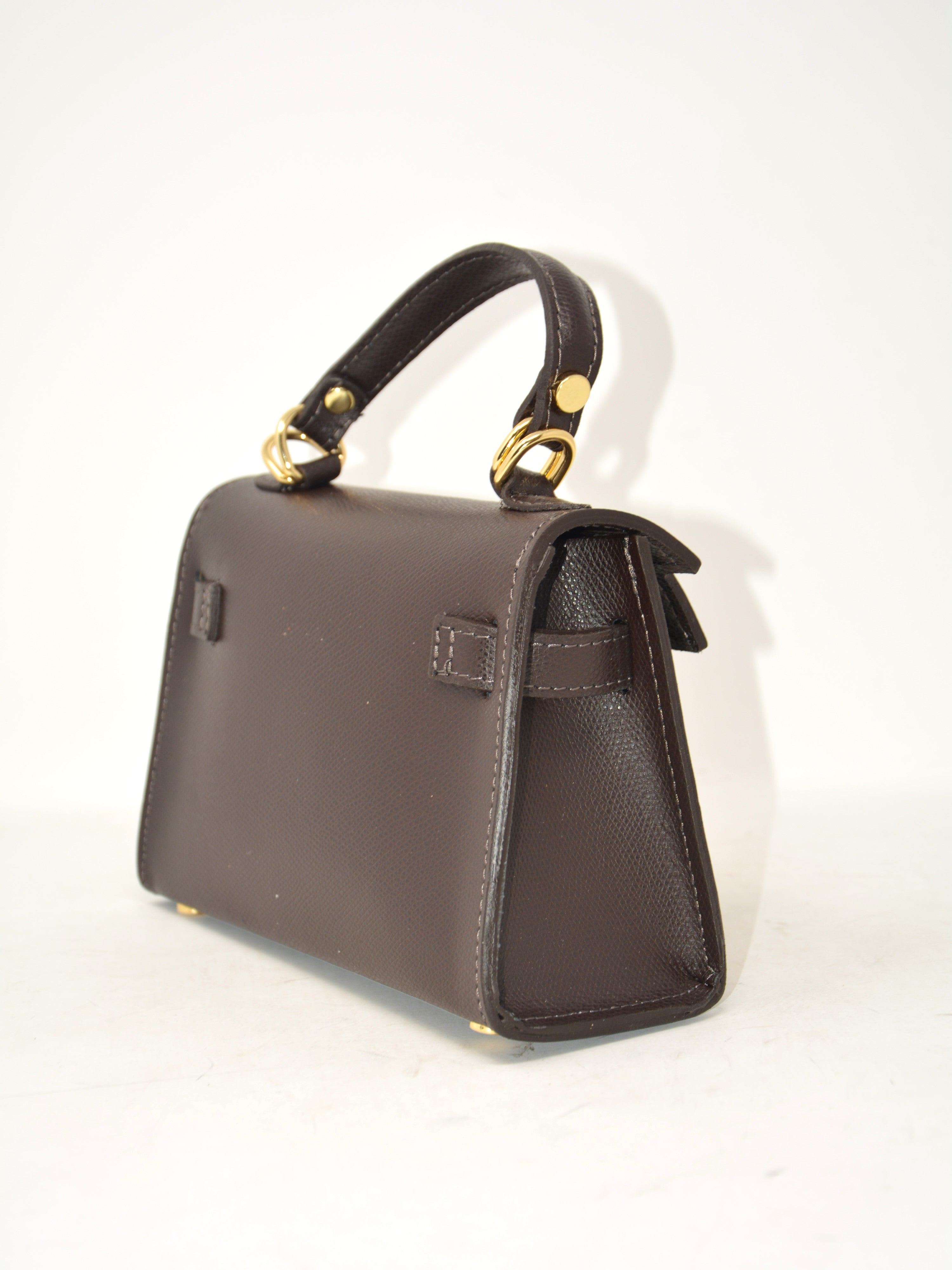 Mini bag in pelle con tracolla -5816
