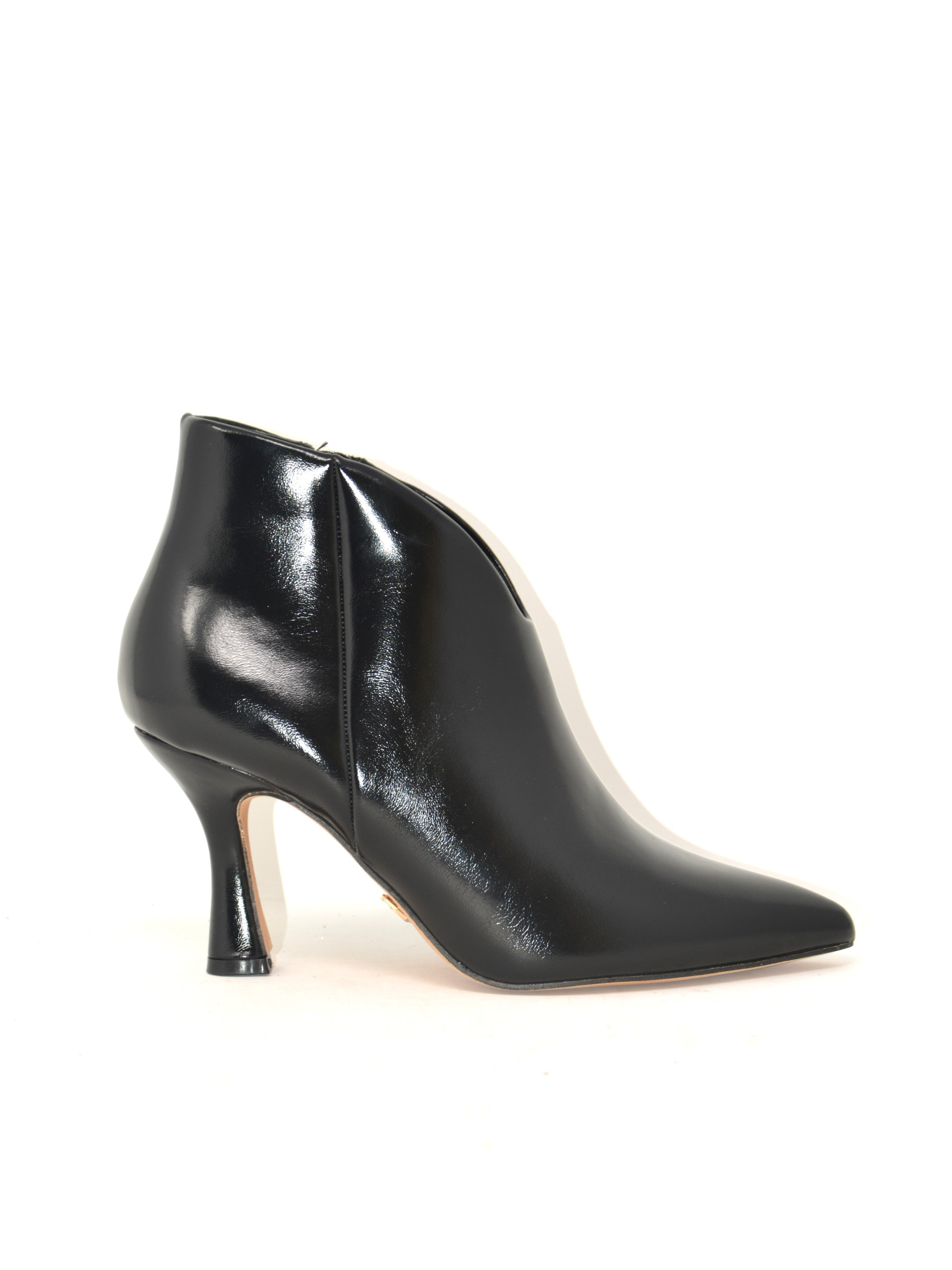 Tronchetto scollo a V nero -GD841N