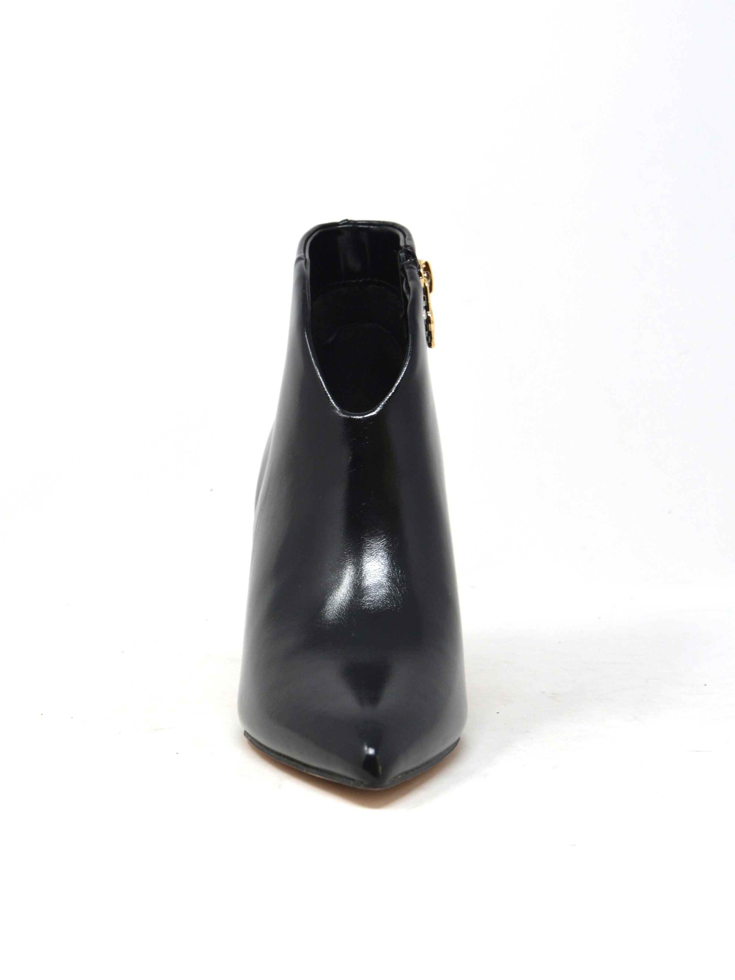 Tronchetto scollo a V nero -GD841N