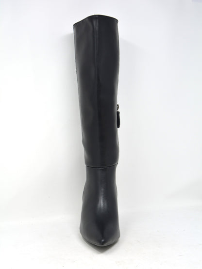 Stivale pelle nero -A0807NE