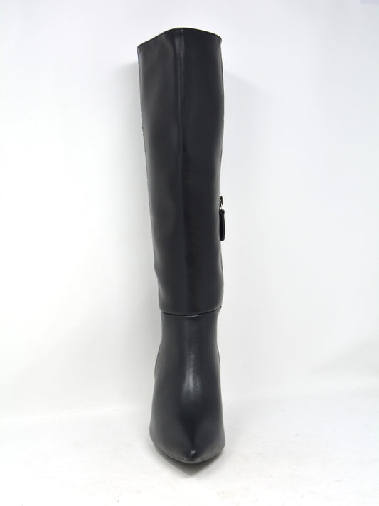 Stivale pelle nero -A0807NE