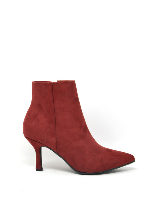 Tronchetto in camoscio rosso - A0806R