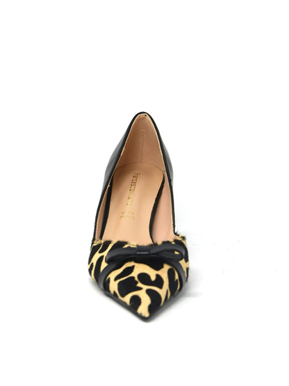 Decollete' in pelle animalier tacco 6.5 cm - H0801