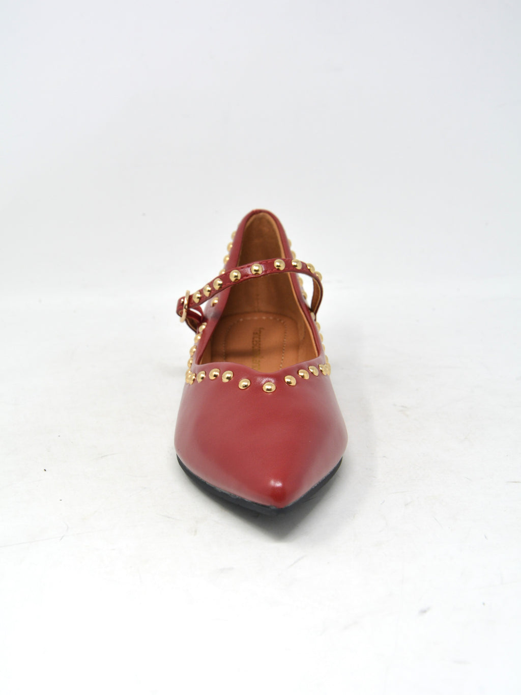Ballerina sacchetto rossa con borchie - A0331