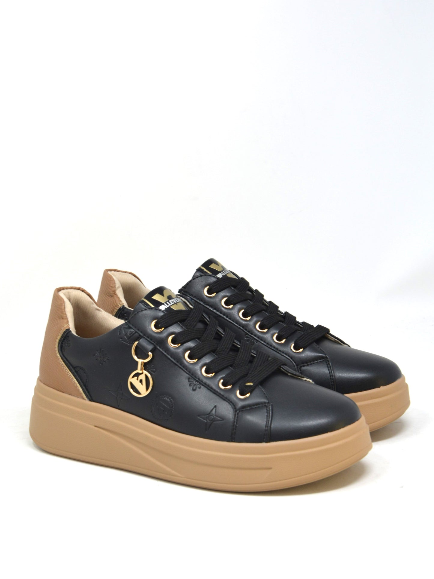 Sneaker nera fondo alto - 35501