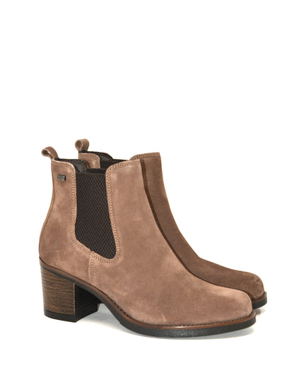 Polacchino elastico laterale camoscio tortora - 47630C