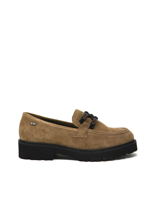 Mocassino camoscio taupe - 29133