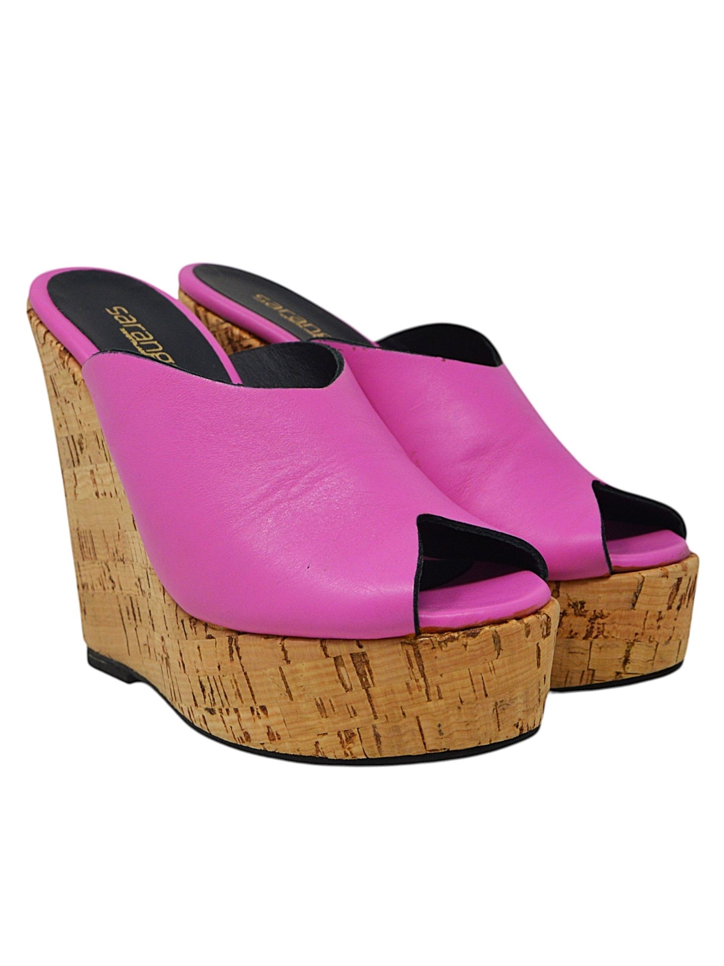 Ciabatta zeppa sughero lilla - LIB401L