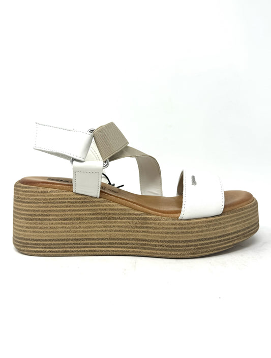 Sandalo platform fascia elastica latte - 5687400