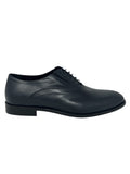 Derby uomo in pelle blu -U0885Z