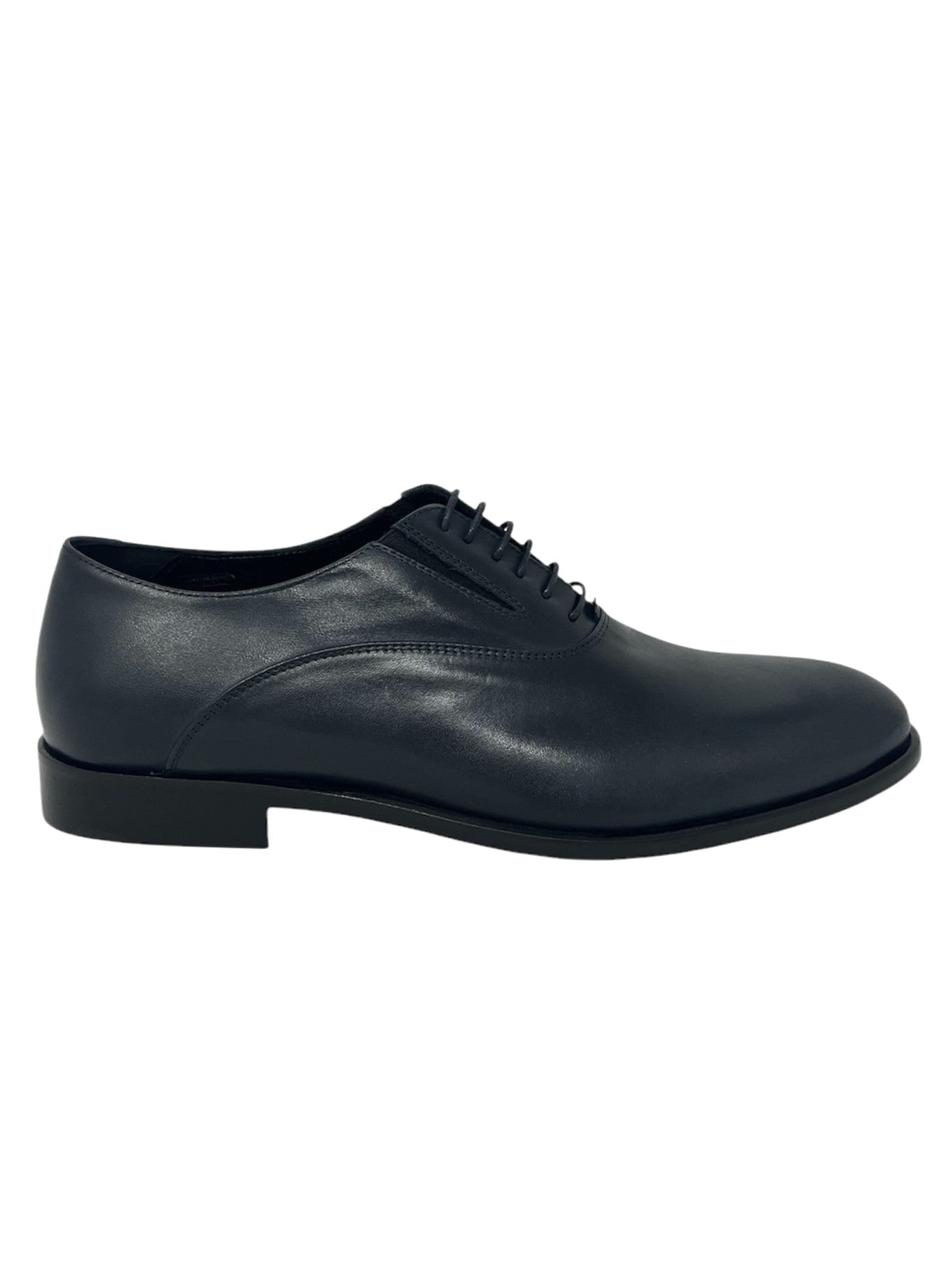 Scarpa uomo derby in pelle blu -U0885Z
