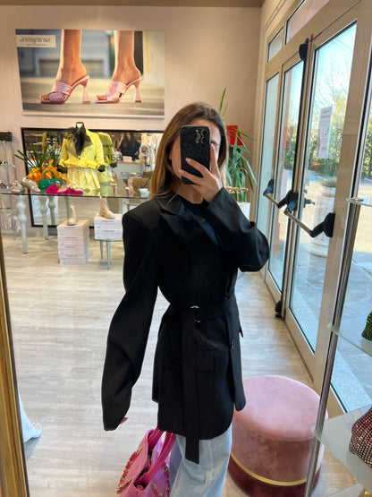 Blazer nero con cinta - 0015N